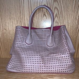 Spacious Blush Tote with attachable strap